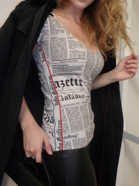 「H&M（エイチ・アンド・エム）のアイテム（パンツ、ブラック系）」を使った、claireさん（レディース）の秋コーディネート