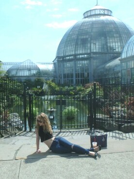 「Dior（ディオール）のアイテム（バッグ、パープル系）」を使った、claireさん（レディース）の秋コーディネート