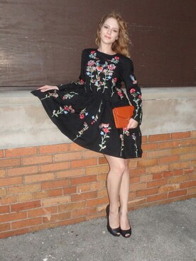 「ZARA（ザラ）のアイテム（ワンピース/ドレス、その他）」を使った、claireさん（レディース）の秋コーディネート