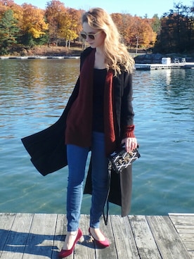 「H&M（エイチ・アンド・エム）のアイテム（カバーオール）」を使った、claireさん（レディース・155cm）の秋コーディネート