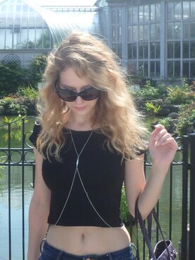 「Christian Dior（クリスチャンディオール）のアイテム（サングラス、ブラック系）」を使った、claireさん（レディース）の秋コーディネート