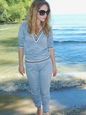 「RALPH LAUREN（ラルフ ローレン）のアイテム（サングラス、ブラック系）」を使った、claireさん（レディース）の秋コーディネート