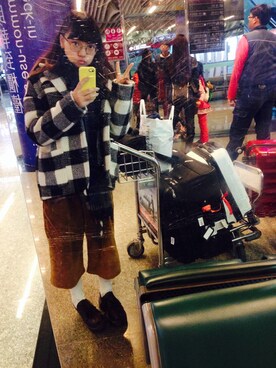 「TAIPEI」｜「アイテム（ダッフルコート）」を使った、整颗心可成さん（レディース・157cm）の冬コーディネート