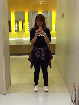 「cotton on（コットンオン）のアイテム（その他アウター）」を使った、Diana Lamさん（レディース・163cm）の秋コーディネート