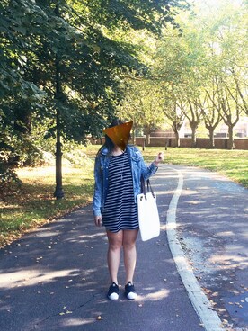 「pattern」｜「アイテム（ショルダーバッグ）」を使った、Diana Lamさん（レディース・163cm）の秋コーディネート