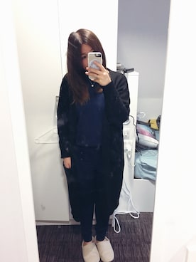 「blue」｜「アイテム（PC・スマホグッズ/家電）」を使った、Diana Lamさん（レディース・163cm）の秋コーディネート
