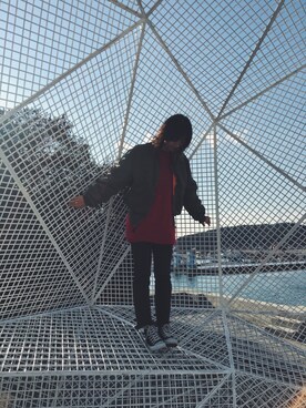 「直島」｜「アイテム（パンツ）」を使った、mayumi.tさん（レディース・167cm）の冬コーディネート