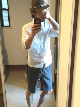 「JOURNAL STANDARD relume（ジャーナルスタンダード　レリューム）のアイテム（ハット）」を使った、おサルさんさん（メンズ・175cm）の春コーディネート