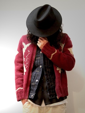 「ジージャン」｜「アイテム（その他アウター）」を使った、kさん（メンズ・178cm）の冬コーディネート
