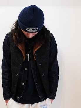 「fuct（ファクト）のアイテム（ジャケット/アウター）」を使った、kさん（メンズ・178cm）の冬コーディネート