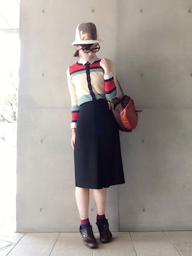 「アイテム（ブーティ）」を使った、めーさん（レディース・167cm・30代）の秋コーディネート
