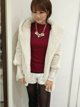 「VENCEEXCHANGE（ヴァンスエクスチェンジ）のアイテム（その他アウター）」を使った、VENCE EXCHANGE LADIES STAFFさん（レディース・160cm）の秋コーディネート