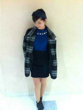 「VENCEEXCHANGE（ヴァンスエクスチェンジ）のアイテム（その他アウター）」を使った、VENCE EXCHANGE LADIES STAFFさん（レディース・160cm）の冬コーディネート