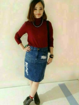 VENCE EXCHANGE LADIES STAFFさん（レディース・160cm）の冬コーディネート