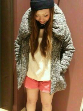 「VENCEEXCHANGE（ヴァンスエクスチェンジ）のアイテム（その他アウター）」を使った、VENCE EXCHANGE LADIES STAFFさん（レディース・160cm）の冬コーディネート
