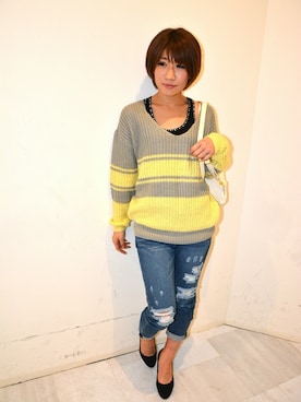 VENCE EXCHANGE LADIES STAFFさん（レディース・160cm）の冬コーディネート