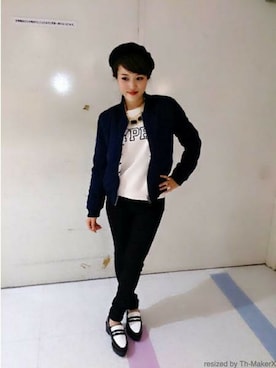 「VENCEEXCHANGE（ヴァンスエクスチェンジ）のアイテム（その他アウター）」を使った、VENCE EXCHANGE LADIES STAFFさん（レディース・160cm）の冬コーディネート