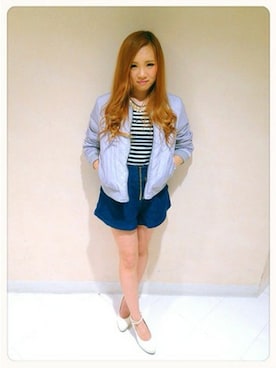 「VENCEEXCHANGE（ヴァンスエクスチェンジ）のアイテム（その他アウター）」を使った、VENCE EXCHANGE LADIES STAFFさん（レディース・160cm）の春コーディネート