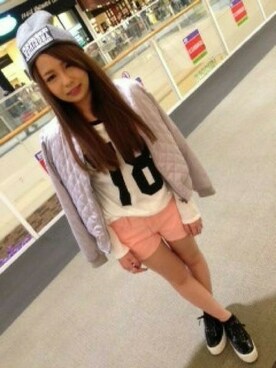 「VENCEEXCHANGE（ヴァンスエクスチェンジ）のアイテム（その他アウター）」を使った、VENCE EXCHANGE LADIES STAFFさん（レディース・160cm）の春コーディネート