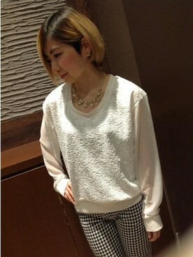 VENCE EXCHANGE LADIES STAFFさん（レディース・160cm）の春コーディネート