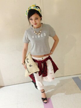 VENCE EXCHANGE LADIES STAFFさん（レディース・160cm）の夏コーディネート