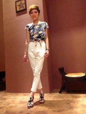 VENCE EXCHANGE LADIES STAFFさん（レディース・160cm）の夏コーディネート