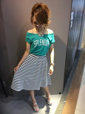 VENCE EXCHANGE LADIES STAFFさん（レディース・160cm）の夏コーディネート