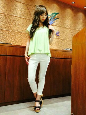 VENCE EXCHANGE LADIES STAFFさん（レディース・160cm）の夏コーディネート