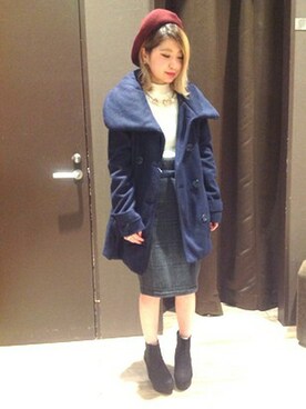 「VENCEEXCHANGE（ヴァンスエクスチェンジ）のアイテム（その他アウター）」を使った、VENCE EXCHANGE LADIES STAFFさん（レディース・160cm）の秋コーディネート
