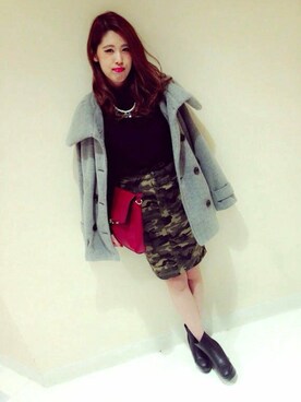 「VENCEEXCHANGE（ヴァンスエクスチェンジ）のアイテム（その他アウター）」を使った、VENCE EXCHANGE LADIES STAFFさん（レディース・160cm）の秋コーディネート