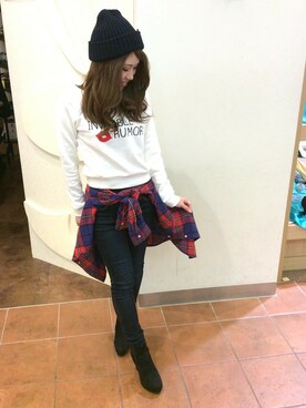 VENCE EXCHANGE LADIES STAFFさん（レディース・160cm）の冬コーディネート