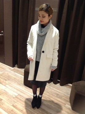 VENCE EXCHANGE LADIES STAFFさん（レディース・160cm）の冬コーディネート