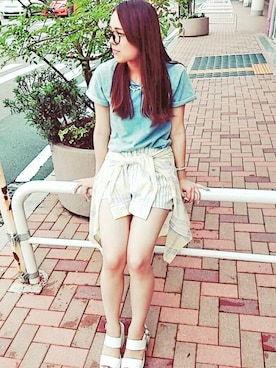 VENCE EXCHANGE LADIES STAFFさん（レディース・160cm）の夏コーディネート