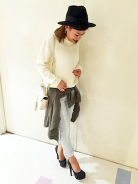 VENCE EXCHANGE LADIES STAFFさん（レディース・160cm）の冬コーディネート