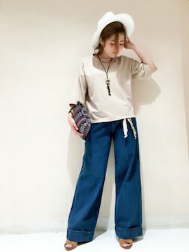 VENCE EXCHANGE LADIES STAFFさん（レディース・160cm）の春コーディネート