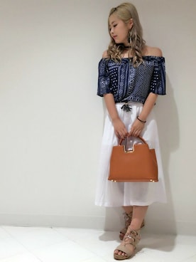 「ガウチョパンツ」｜VENCE EXCHANGE LADIES STAFFさん（レディース・160cm）の夏コーディネート