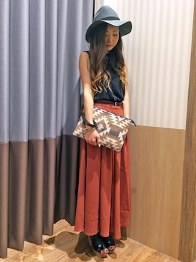 「テラコッタ」｜VENCE EXCHANGE LADIES STAFFさん（レディース・160cm）の秋コーディネート