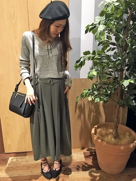 「アイテム（チョーカー）」を使った、VENCE EXCHANGE LADIES STAFFさん（レディース・160cm）の秋コーディネート