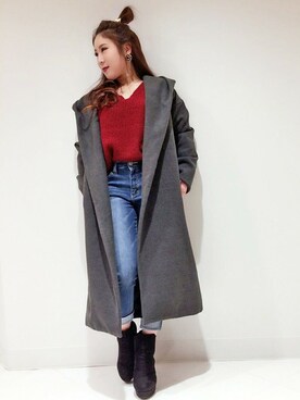 VENCE EXCHANGE LADIES STAFFさん（レディース・160cm）の冬コーディネート