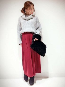 VENCE EXCHANGE LADIES STAFFさん（レディース・160cm）の冬コーディネート