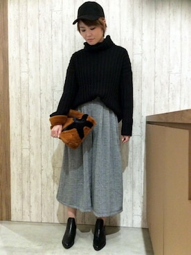 VENCE EXCHANGE LADIES STAFFさん（レディース・160cm）の冬コーディネート