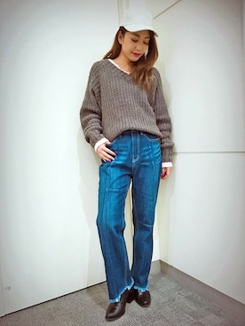 VENCE EXCHANGE LADIES STAFFさん（レディース・160cm）の冬コーディネート