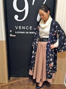 VENCE EXCHANGE LADIES STAFFさん（レディース・160cm）の冬コーディネート