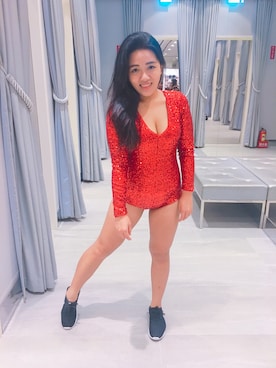 「H&M（エイチ・アンド・エム）のアイテム（その他）」を使った、Teresa Leeさん（レディース・154cm）の秋コーディネート