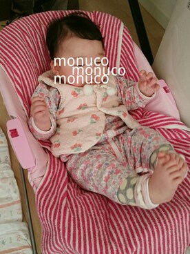「PETIT BATEAU（プチバトー）のアイテム（サロペット/オーバーオール）」を使った、もぬこさん（レディース・154cm）の冬コーディネート
