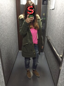 「Marc by Marc Jacobs（マークバイマークジェイコブス）のアイテム（リング）」を使った、satmmmyさん（レディース・162cm）の冬コーディネート