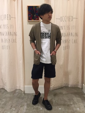 「パイル」｜「アイテム（その他）」を使った、coen  ひやまっちさん（メンズ・162cm）の春コーディネート