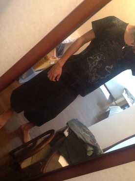 「UNIQLO（ユニクロ）のアイテム（Tシャツ/カットソー、ブラック系）」を使った、へーやんさん（メンズ）の秋コーディネート