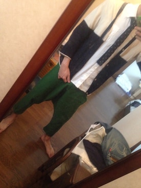 「チャイハネ（チャイハネ）のアイテム（その他パンツ、グリーン系）」を使った、へーやんさん（メンズ）の秋コーディネート