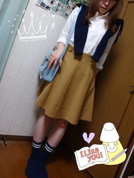 「Rubyrivet（ルビーリベット）のアイテム（スカート）」を使った、kana_claraさん（レディース・162cm）の春コーディネート